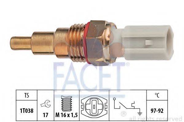 FACET 75189 Термові вимикач, вентилятор радіатора