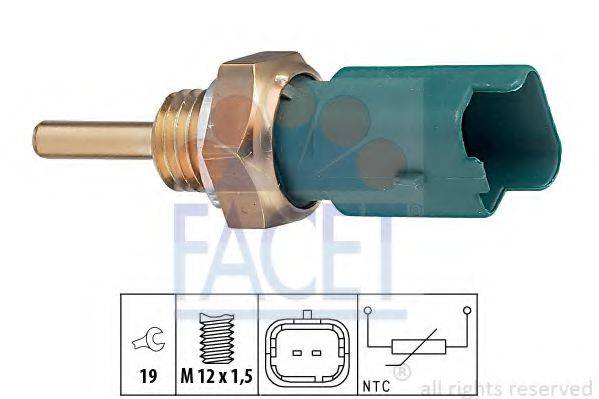 FACET 73261 Датчик, температура охолоджуючої рідини