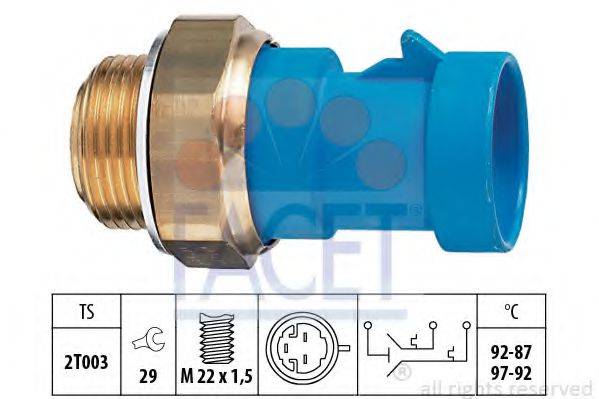 FACET 75681 Термові вимикач, вентилятор радіатора