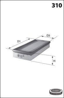 MECAFILTER ELP3612 Повітряний фільтр