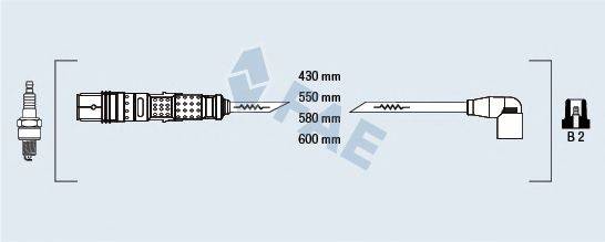 FAE 85871 Комплект дротів запалення