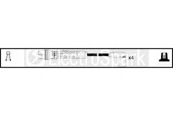 STANDARD OEK1076 Комплект дротів запалення