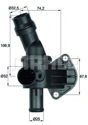 MAHLE ORIGINAL TI887 Термостат, що охолоджує рідину