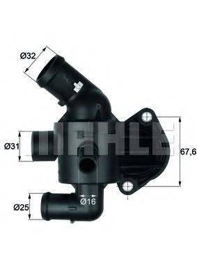 MAHLE ORIGINAL TI1587 Термостат, що охолоджує рідину