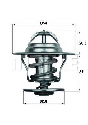MAHLE ORIGINAL TX1584D Термостат, що охолоджує рідину