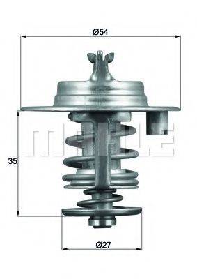 MAHLE ORIGINAL TX9683D Термостат, що охолоджує рідину