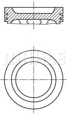 MAHLE ORIGINAL 0121502 Поршень