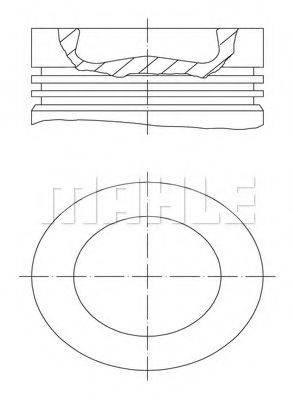 MAHLE ORIGINAL 028PI00116002 Поршень