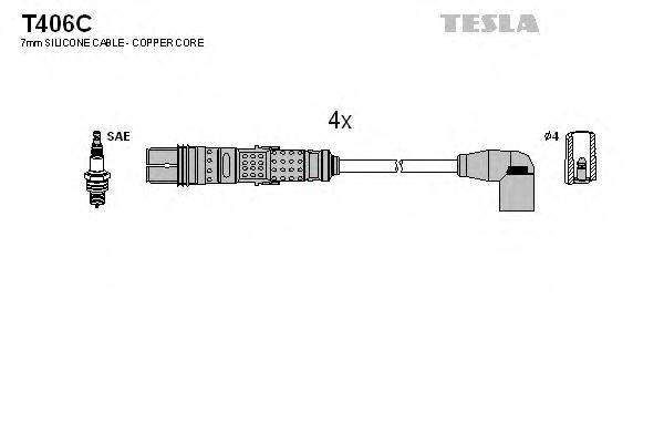 TESLA T406C Комплект дротів запалення
