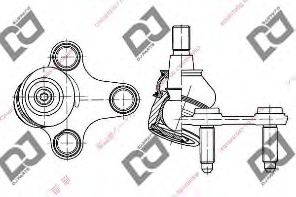 DJ PARTS DB1169 Несучий / напрямний шарнір
