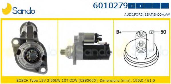 SANDO 60102791 Стартер