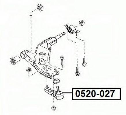 ASVA 0520027 Несучий / напрямний шарнір