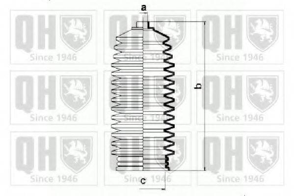 QUINTON HAZELL QG1088 Комплект пильника, рульове управління