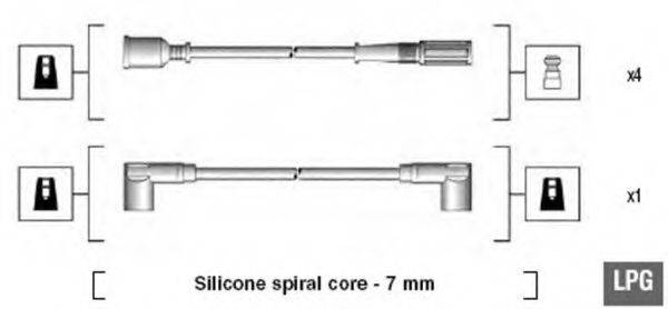 MAGNETI MARELLI 941095640604 Комплект дротів запалення